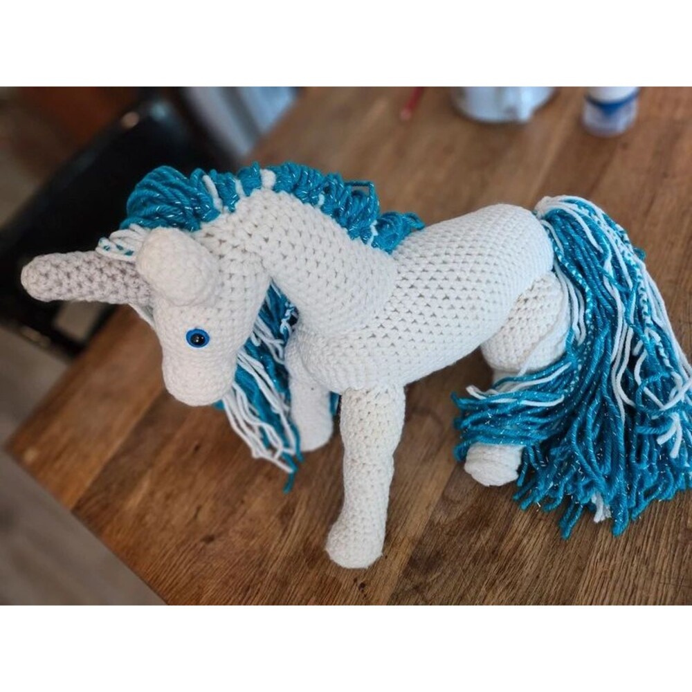 Crochet with Love unicorn handmade